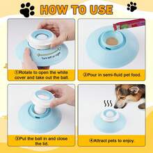 Dog Lick Bowl,Dog Lick Toy For Dogs & Cats With Non-Slip Base,Dog Licking Bowl With Ball,Dog Licking Toys For Dogs With Anxiety,Slow Feed Liquid Dog Bowl For Liquid & Soft Food(Yellow) - màu xanh da trời - Xem 2
