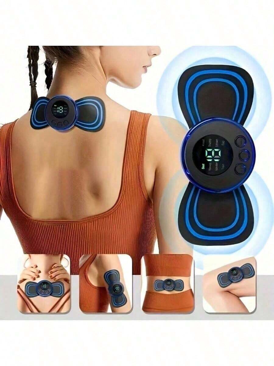 AXH EMS Electric Neck Massager, Mini Neck And Back Stimulating Massage Patch
