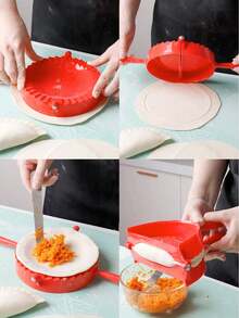 1pc Plastic Dumpling Mold, Baking Press Mold, Suitable For Baking Tools, Multi-Functional Kitchen Tool Set Dumpling Maker, Household Dumpling Mold, Handmade Dumpling Machine - View 5