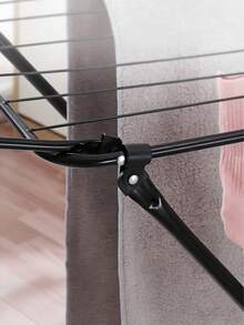 1pc Foldable Clothes Drying Rack, X-Shaped Leg Design, Stable And Durable - Ultra-Lightweight, Large Capacity, Can Bear The Clothes From A Whole Washing Machine For Drying, Suitable For Clothes Of Various Sizes, Sturdy And Durable - Random Color - View 4