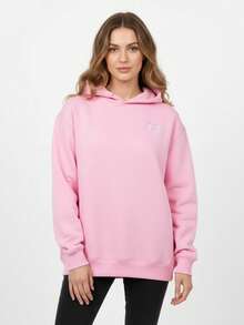 Y2K American High Street Streetwear Brand Gothic Hip-Hop Style Pullover Sweatshirt, Letter Print Men's And Women's Hoodie - 粉色 - 查看 4