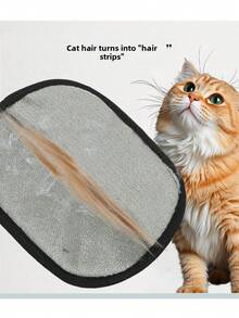 可重复使用的宠物毛发去除手套 - 用于清洁家具、衣物和地毯上的宠物毛发 - 黑色 - 查看 5