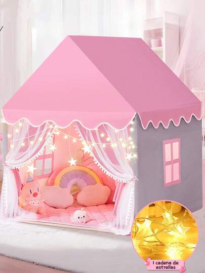 Tienda de campaña para niños, casa de juegos plegable, tienda de juegos portátil para niños en interiores, tienda adecuada para niños y niñas, regalo especial para niños