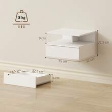 HOMCOM Nightstands - White - View 4