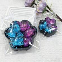 1pc Squishy Cat Paw Toy-Blue-Purple Gradient-Squishy Sensory FidgetToy,Suitable For Squishy Paw With Realistic Paws For Office Desk Fun,Ideal For Easter Egg Basket Fillers And Halloween/Christmas Party Bag Decorations,Packaging Bags Are Random - Multicolor - View 8