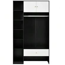 Bedroom Armoires - White+Black - View 11