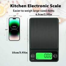 1 chiếc cân điện tử nhỏ, dùng để cân trang sức, vàng, bột. Có thể cân nhanh chóng và chính xác lá trà, hạt cà phê, bột, trang sức, kim loại và các vật dụng nhỏ khác. Khả năng cân tối đa 500g, thích hợp cho nhà bếp và đo lường hàng ngày. Sản phẩm này không bao gồm pin và quả cân. - Nhiều màu - Xem 1