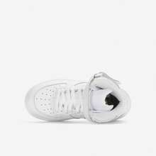 Nike 儿童中帮魔术贴简约运动休闲鞋 Air Force 1 LE 纯白 Air Force One 运动鞋 - 白色 - 查看 3