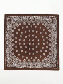 1条女士奢华设计链条印花70*70厘米方巾，适合日常佩戴，春季款 - 彩色 - 查看 2