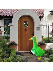 23-Inch Cement Statue Or Plastic Goose Outdoor Yard Decor, Adorable Dinosaur Costume For Spring - A - View 7