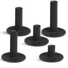 FINGER TEN Golf Rubber Ball Stands 5pcs Mixed Sizes, Durable And Provides Excellent Support For Golf Balls, Suitable For Indoor And Outdoor Hitting Mats, Color: White/Black - Black - View 9