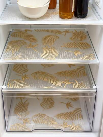 8/4/3/1件装防水冰箱垫 - 防潮、防滑、可水洗、可重复使用，采用EVA材质，新颖的柠檬图案。适用于冰箱和厨房装饰。也可用作冰箱垫、抽屉垫、鞋柜垫和橱柜垫。是厨房爱好者和公寓生活的理想之选。