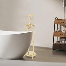 LOYALHEARTDY Freestanding Bathtub Faucet, Floor-Mounted Tub Filler, Bathtub Faucet - A - View 1