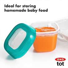 OXO Tot 61114400 Juego Contenedores Alimentos A, 59 ml, 6 Piezas, Multicolor, 2 Ounce, 2 Ounce - ColorA - Ver 3