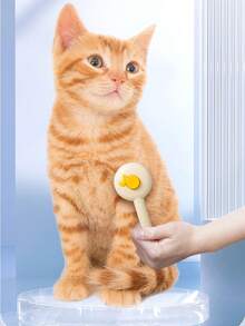 1个宠物梳毛刷，一键式去毛刷，猫狗通用自动去毛刷，毛发清洁工具 - 彩色 - 查看 7