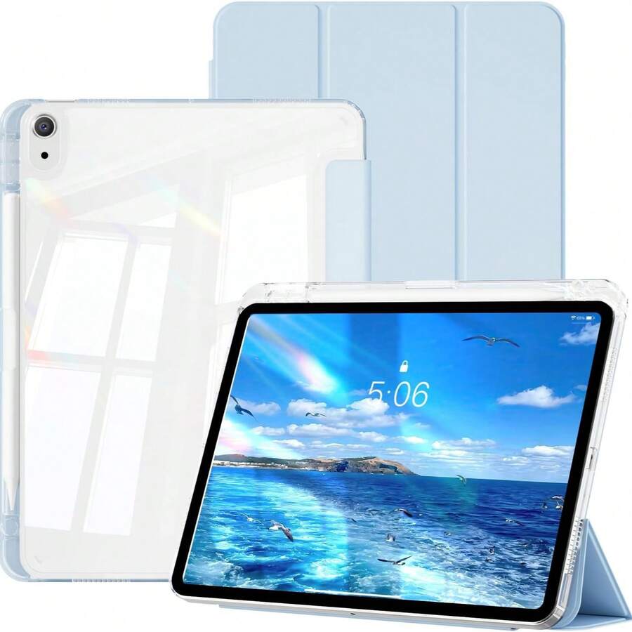 2026新款哑光质感三折保护套，适用于华为MatePad 11.5S平板电脑，带笔槽、智能休眠/唤醒功能、气囊防摔保护，也适用于MatePad SE 11英寸、荣耀平板X8A/X9A、Tab M11、第十代平板电脑、A16平板电脑。