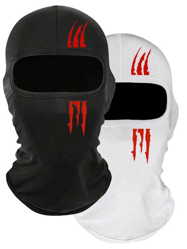 1/2pcs Solid Color & Printed Unisex Cycling Balaclava, Multi-Color Matching, Sports Sun Protection Headwear, Suitable For Cycling Wear