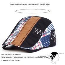 1 chiếc mũ beret nam phối vải nhiều màu sắc, mũ thời trang ngoài trời, phù hợp cho mùa thu/đông dạo phố, công sở, tiệc tùng. - Nhiều màu - Xem 2