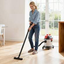 Shop Vac, 5.8 Gallon Wet Dry Shop Vacuum, 4 Peak HP With One-Button Self-Cleaning, Dual-Filter, 900W Input Power, 1.25in X 7ft Hose, 9.8ft Cord, Metal Tank For Jobsite, Workshop, Garage, Home - Xem 1