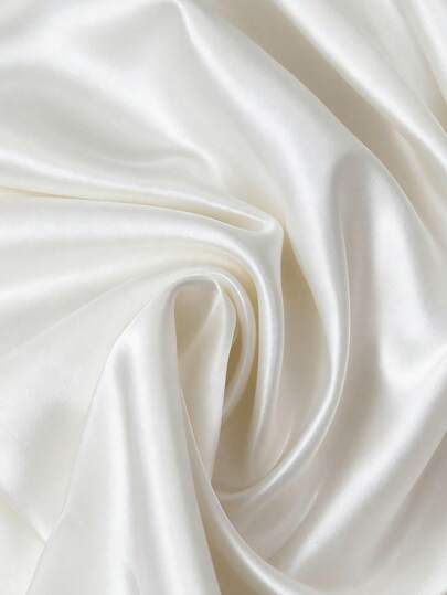 1pc Satin Fabric, Soft, Silky, Wrinkle-Resistant, Suitable For Sewing, Crafts, Wedding Gowns, Backdrops, Party Decorations, Outdoor Events