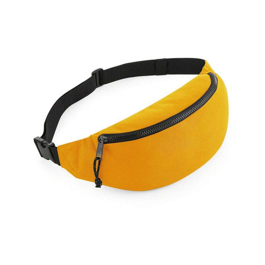 Bagbase Adults Unisex Waistpack (Mustard) - 100% Polyester - (BC4649) - Mustard Yellow - View 1