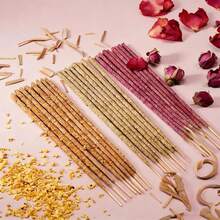 1 Pack Natural Handmade Floral Incense Sticks - Crafted With Dried Flowers And Herbs (Rose, Jasmine, Gardenia, Lavender, Osmanthus), Suitable For Air Purification, Meditation, Yoga, Long-Lasting Fragrance For Home, Office, Meditation Space - Multi Scents - View 7