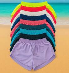 SHORTS TACTEL FEMININO PRAIA VERÃO SOLTINHO, CONFORTO ESTILO E LIBERDADE DE MOVIMENTO - Preto - Visão 8