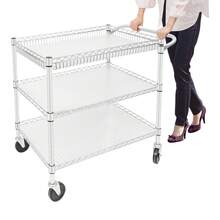 YUNRUX Food Service Carts & Trolleys - Silver - View 8