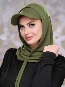 2 chiếc mũ trùm đầu nữ màu trơn - Băng đô thể thao đa năng có dây rút và vành co giãn, thoáng khí, thoải mái, vành rộng thấm hút mồ hôi, mũ thể thao đa chức năng, khăn quàng cổ thời trang tối giản, mũ trùm đầu và vành co giãn. - Nhiều màu - Xem 19