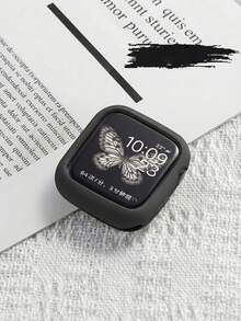 1个男女通用黑色哑光防震TPU+硅胶保护壳，兼容 38mm/40mm/41mm/42mm/44mm/45mm，时尚柔软表壳，兼容 Series 9/8/7/6/5/4/3/2/1/SE3，表壳配件，兼容，适合日常佩戴、派对、商务伙伴，是圣诞节、生日、返校季、节日送礼的绝佳选择。 - 黑色 - 查看 5