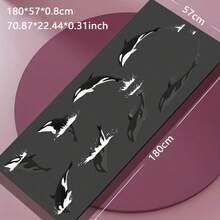 1 件 71*22 英寸瑜伽垫，多种花卉图案可选 - 防滑耐磨加宽加厚健身垫，家用及专业初学者瑜伽训练垫 - 彩色 - 查看 10