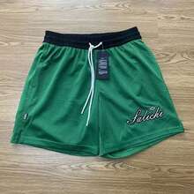 Summer American Jersey Shorts Double-Sided Mesh Basketball Shorts Men's Casual Knee Street Shorts Training Quick-Dry Half Pants - Màu Khaki - Xem 9