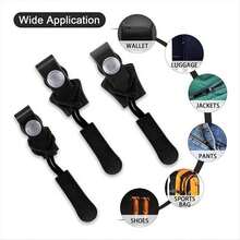 Zipper Repair Kit, 30 Pcs Universal Replacement Zipper Slider Fixer Sliding Teeth Screw Head, Instant Zipper - A - View 9