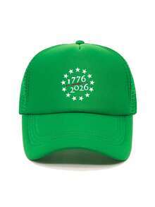 1pc Fashion Sponge Cap 250th Anniversary Of The United States Printing Adult Truck Driver Hat Baseball Hat Fishing Hat Funny Gift Hat For Men And Women Spring And Summer - Multicolor - View 11