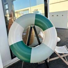 1PC Adult And Children's Colour-Block Inflatable Swimming Ring Baby Underarm Ring Popular Summer Beach Retro Thickened Inflatable Swim Ring Life-Saving Ring - Multicolor - View 5