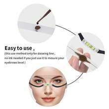 1pc Eyebrow Shaping Ruler, Eyebrow Design Tool, Symmetrical Eyebrow Positioning Ruler [Suitable For Personal Use, Beauty Salon, Gifts] - Multicolor - View 4