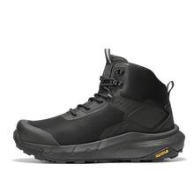 Botas de trabajo tácticas militares para hombre Botas de combate de cuero para motocicleta - Negro - Ver 11