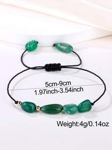 12 Zodiac Natural Stone Handmade Braided Bracelet, Friendship Bracelet For Women - Bracelet - View 3