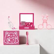 UYAAI Beginner-Friendly All-In-One Lenses Insertion And Removal Tool Kit, Made Of Skin-Friendly Soft Silicone, Foldable Design For Fashionable And Compact Portability - Pink - View 6