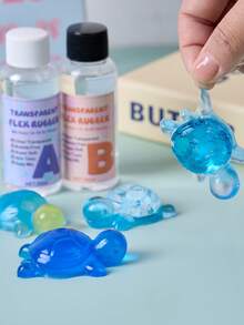 Bộ dụng cụ làm đồ chơi bóp mềm trong suốt Taba Squishy - Cao su silicon siêu mềm tỷ lệ 1:1, nhựa gel AB Squishy, chất lỏng mềm dẻo, cao su silicon, giúp giảm căng thẳng, quà tặng tự làm, đồ thủ công trong suốt như pha lê, bộ dụng cụ làm đồ chơi bóp mềm dành cho người đam mê. - 1 cái - Xem 5