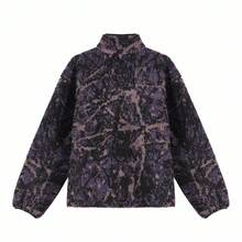 Nike ACG Series Canwell Glacier Comfortable Soft Loose Stand Collar Fleece Jacket Men's Dark Purple - Dark Purple/black - View 6