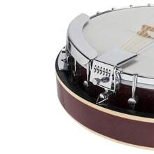 Six-String Sapele Banjo - Reddish-brown - View 10