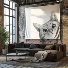 1pc Kawaii Anime Print Anime Style Wall Tapestry Polyester Fabric Soft Lightweight Durable Multi Purpose Wall Decor Living Room Bedroom Wall Art 60 X 90 - 1PC - 查看 5