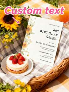 Customized Eucalyptus Floral Wedding Paper Invitation, Minimalist Greenery Design, Personalized With Names And Details, Elegant Wedding Keepsake - Multicolor - View 10