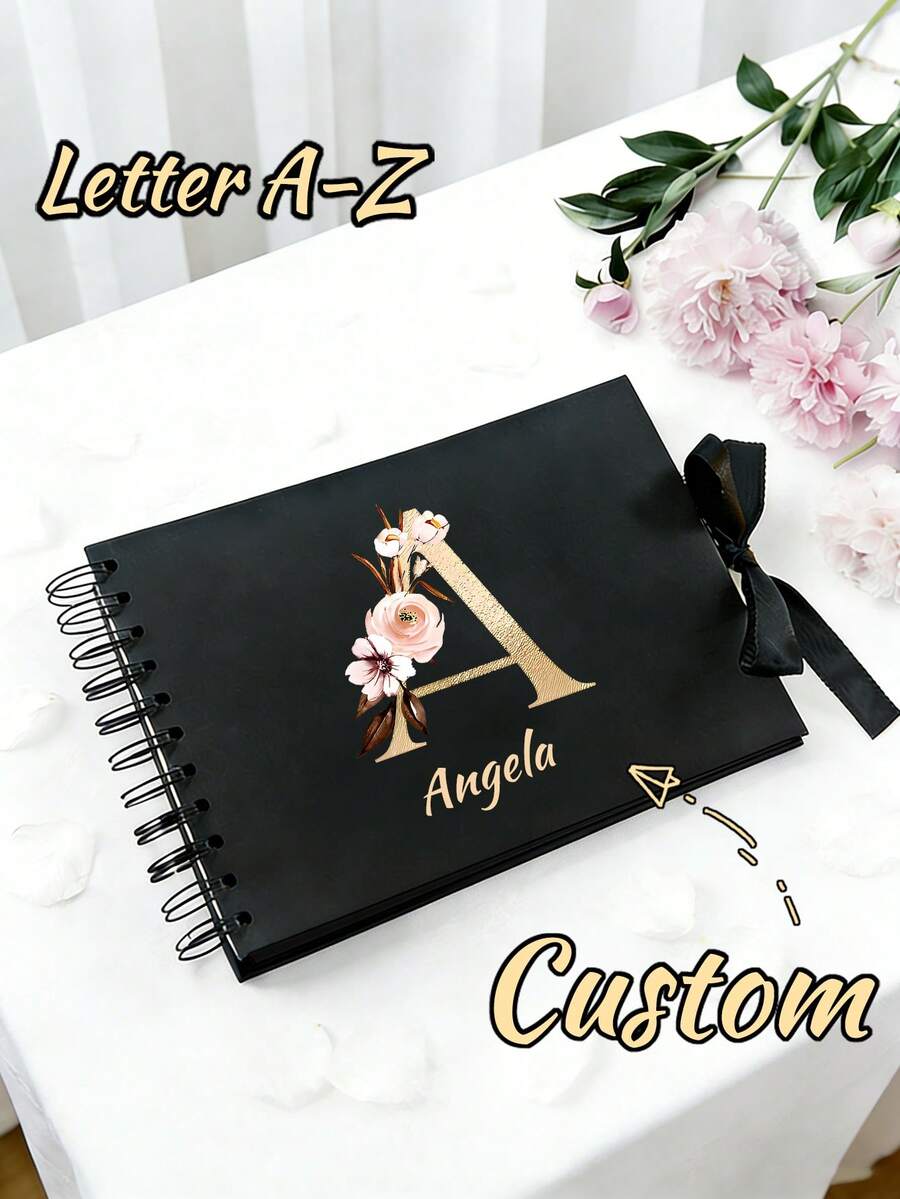 60 Page (30 Sheets) Personalized Photo Album/Scrapbook, Suitable For Wedding Guest Book, Anniversary, Family DIY Photo Album, And Craft/Mother's Day Gift (Small Size 8.3*5.7 Inches) - Multicolor - View 1