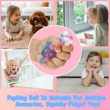 1Pcs New Virus Shape Pinch Le Decompression Toy, Slow Rebound Venting Toy, Casual Holiday Gift, High-Value Dopamine Color - 藍色 - 查看 7