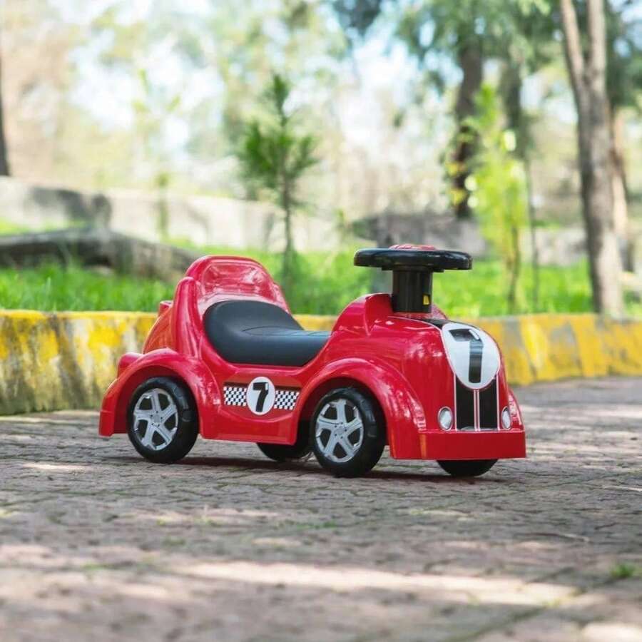 Motocicleta Eléctrica para Niños, Prinsel Turbo Boy Montable con Batería, Juguetes para Bebés 2-6 Años, Coche con Luces y Sonidos, Color Rojo - Rojo - Ver 1
