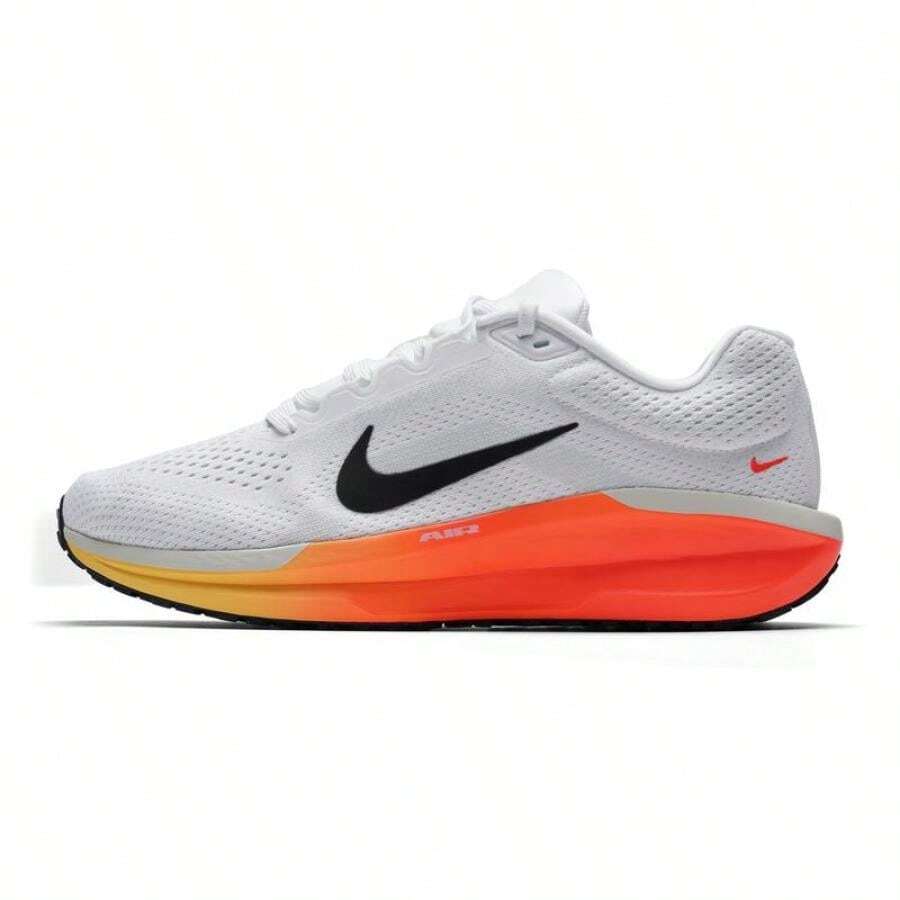 Zapatillas deportivas para hombre cómodas, con amortiguación y ligeras para deportes al aire libre y correr, Zapatillas de running NIKE AIR WINFLO 11, FJ9509-111 - Negro/Rojo intenso brillante/Plata claro/Blanco pico de montaña - Ver 1