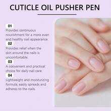 Nymixa 指甲护理笔，蕴含霍霍巴籽油和山茶花提取物，软化角质层，滋润指甲表面和边缘，修复干燥指甲，便捷旋转设计，方便日常美甲护理，打造自然光泽效果 - 1PC - 查看 6