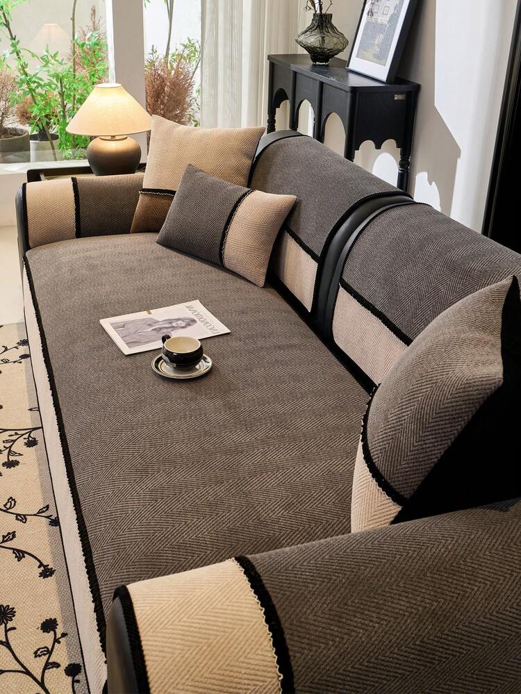 1 chiếc vỏ đệm sofa nhung mềm mại, thoải mái, dùng được cả 4 mùa, kiểu dáng hiện đại tối giản, chống trượt, chống bụi và có thể giặt được, mềm mại, chống phai màu, thân thiện với thú cưng, phù hợp cho phòng ngủ, văn phòng, phòng khách, sofa hình chữ L và sofa 1/2/3/4 chỗ ngồi. - Màu Xám nhạt - Xem 6